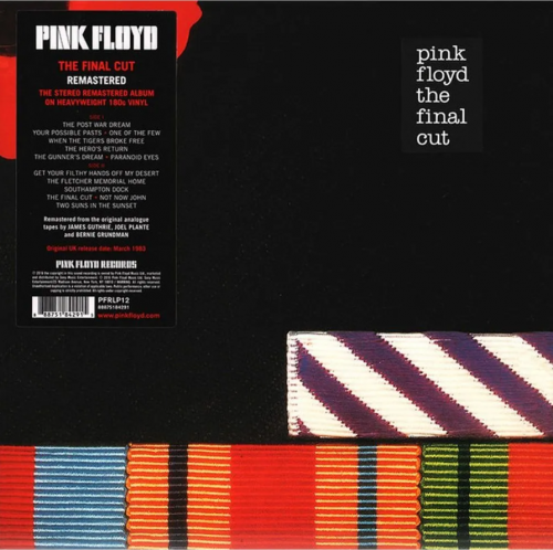 Виниловая пластинка PINK FLOYD - Final Cut