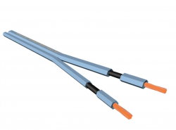 Акустический кабель в нарезку Van den Hul The Skyline Hybrid голубой