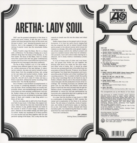 Виниловая пластинка ARETHA FRANKLIN - Lady Soul