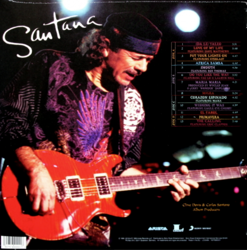 Виниловая пластинка SANTANA - Supernatural (2LP)