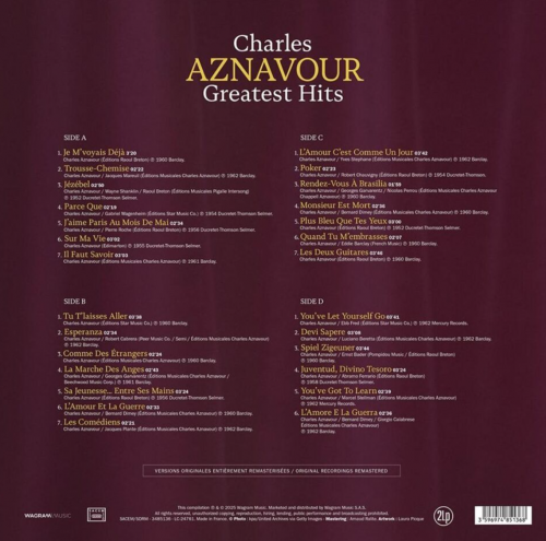 Виниловая пластинка Charles Aznavour - Greatest Hits