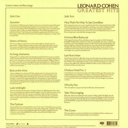 Виниловая пластинка LEONARD COHEN - GREATEST HITS