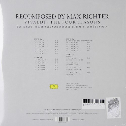 Виниловая пластинка MAX RICHTER - VIVALDI: THE FOUR SEASONS RECOMPOSED (2 LP)