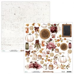 Набор бумаги Fall Festival, 12 листов + 1 лист для вырезания, 30 х 30 см., Mintay Papers
