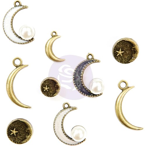 Metal Trinkets, Moon Child, набор декоративных подвесок и пуговиц Prima Marketing Ink