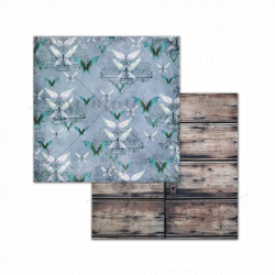 Лист двусторонней бумаги "Depth and wings " 250гр,30,5*30,5см, Summer Studio Fairy Tale