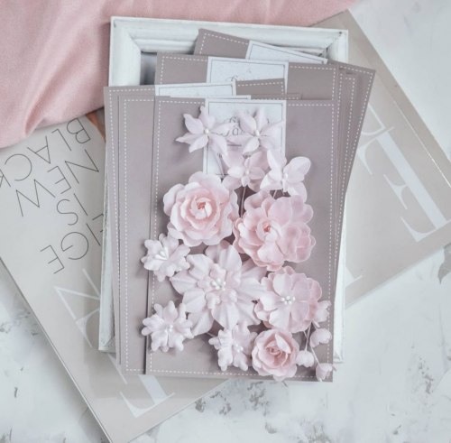 Набор цветов "Базовый микс" розовый, Pastel Flowers