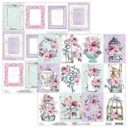 Набор бумаги Graceful, 12 листов + 1 бонусных лист, 15 х 15 см., Mintay Papers