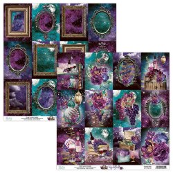 Набор бумаги Nightfall, 6 листов + 1 лист для вырезания, 30 х 30 см. Mintay Papers