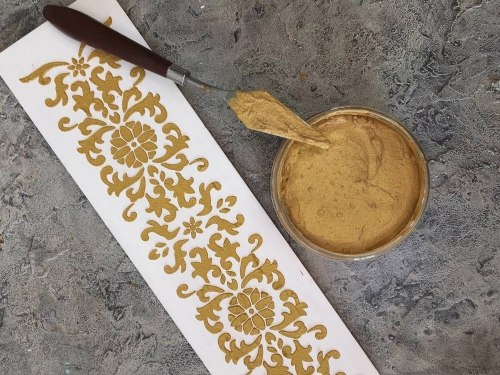 Финишная текстурная паста «Золотая» 50 мл. Fractal Paint