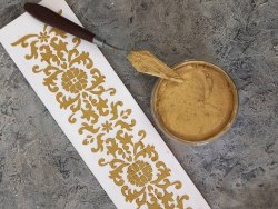 Финишная текстурная паста «Золотая» 50 мл. Fractal Paint