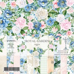 Набор двусторонней бумаги 16шт, 20х20 см, Summer Studio Royal garden