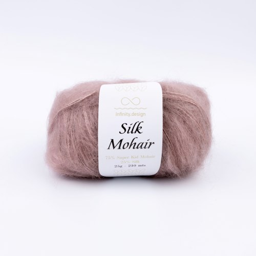 Пряжа Инфинити Силк Мохер (Infinity Silk Mohair) 4032 тёмная пыльная роза