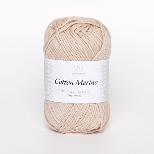 Пряжа Инфинити Коттон Мерино (Infinity Cotton Merino) 3021 светло-бежевый