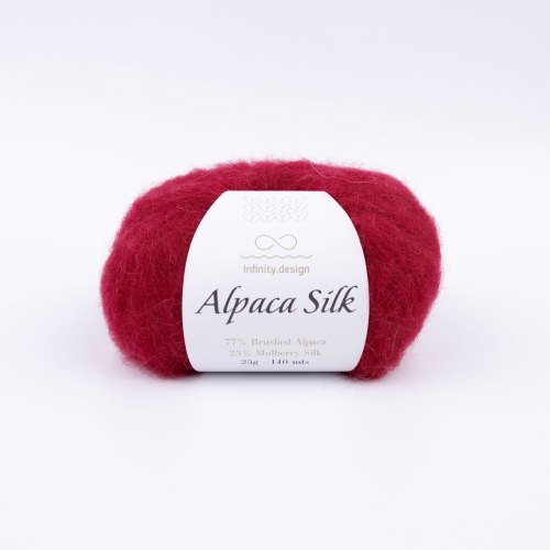 Пряжа Инфинити Альпака Силк (Infinity Alpaca Silk) 4554 красное вино