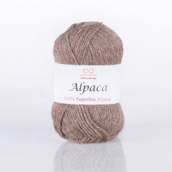 Пряжа Инфинити Альпака(Infinity Alpaca) 0063 темно-бежевый меланж