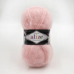 Пряжа Ализе Мохер Классик Нью (Alize Mohair Classic New) 271 розовый