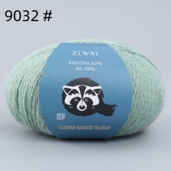 Пряжа Ангора 60 в моточках номер 9032 шалфей