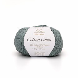 Пряжа Инфинити Коттон Линен (Infinity Cotton Linen) 6841 водяная зелень