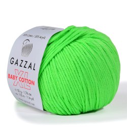 Пряжа Газзал Бейби Коттон XL (Gazzal Baby Cotton XL) 3427 салатовый