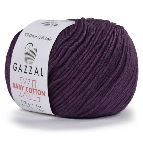 Пряжа Газзал Бейби Коттон XL (Gazzal Baby Cotton XL) 3441 слива