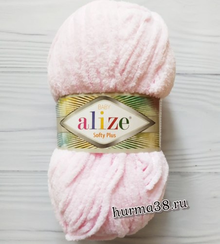 Пряжа Ализе Софти Плюс (Alize Softy Plus) 31 нежно-розовый