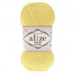 Пряжа Ализе Коттон Голд Хобби (Alize Cotton Gold Hobby) 187 лимонный