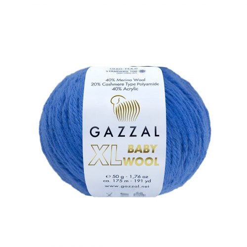 Пряжа Газзал Бейби Вул XL (Gazzal Baby Wool XL) 830XL василёк
