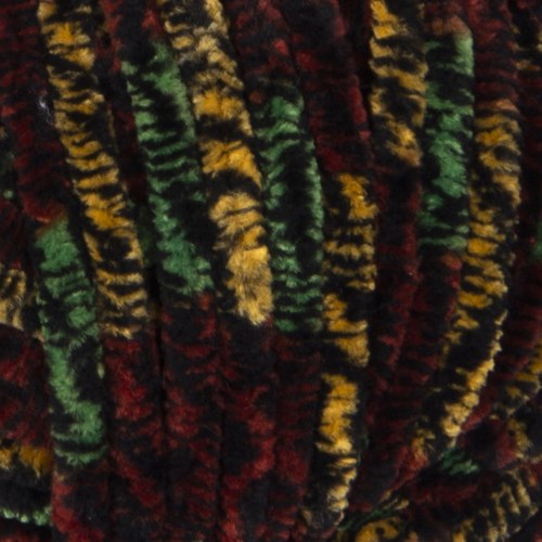 Пряжа Ярнарт Дольче (YarnArt Dolce) 809 зелено-жёлто-красный
