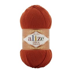 Пряжа Ализе Дива Стрейч (Alize Diva Stretch) цвет 36 терракот