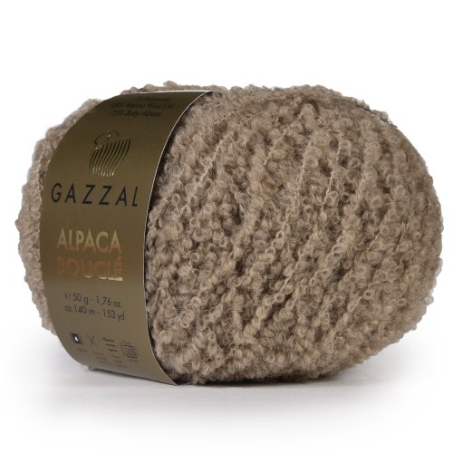Пряжа Газзал Альпака Букле (Gazzal Alpaca Boucle) 125 беж