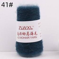 Пряжа Кид Мохер (Kid Mohair Yarn) цвет 41 тёмный петроль