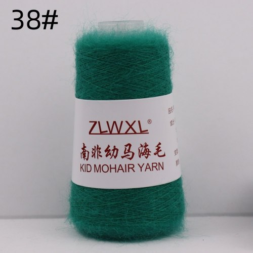 Пряжа Кид Мохер (Kid Mohair Yarn) цвет 38 изумруд