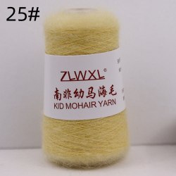 Пряжа Кид Мохер (Kid Mohair Yarn) цвет 25 охра