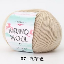 Пряжа Merino Wool цвет 07 светло-бежевый