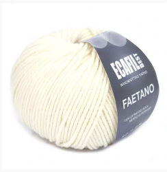 Пряжа Экафил Фаэтано (Ecafil Faetano) цвет 008 сливочный