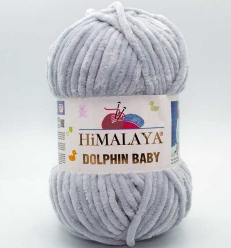 Пряжа Гималая Долфин Беби (Himalaya Dolphin Baby) 80380 стальной серый