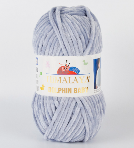 Пряжа Гималая Долфин Беби (Himalaya Dolphin Baby) 80391 серо-голубой
