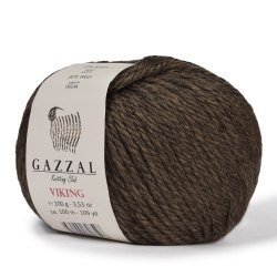 Пряжа Газзал Викинг (Gazzal Viking) цвет 4002 коричневый