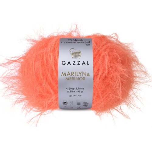 Пряжа Газзал Мэрилин & Мерино (Gazzal Marilyn & Merinos) 8264 королевский коралл