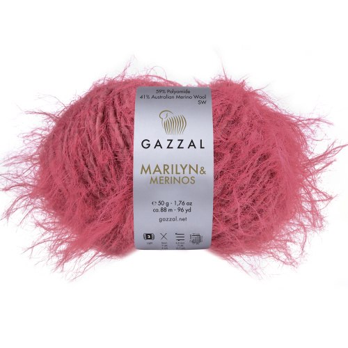 Пряжа Газзал Мэрилин & Мерино (Gazzal Marilyn & Merinos) 8266 розовое вино