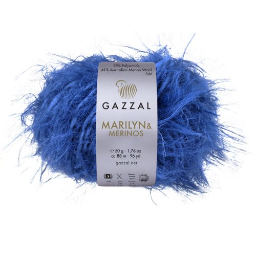 Пряжа Газзал Мэрилин & Мерино (Gazzal Marilyn & Merinos) 8278 электрик