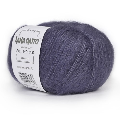 Пряжа Лана Гатто Силк Мохер (Lana Gatto Silk Mohair) 9373 чернильно-фиолетовый
