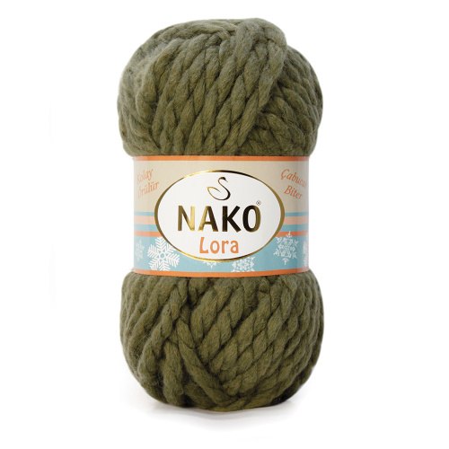 Пряжа Нако Лора (Nako Lora) цвет 4234 олива