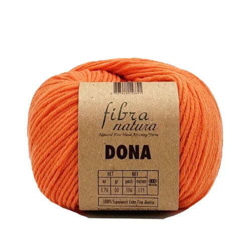 Пряжа Фибра Натура Дона (Fibra Natura Dona) 106-04 оранжевый