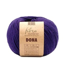 Пряжа Фибра Натура Дона (Fibra Natura Dona) 106-18 фиолетовый