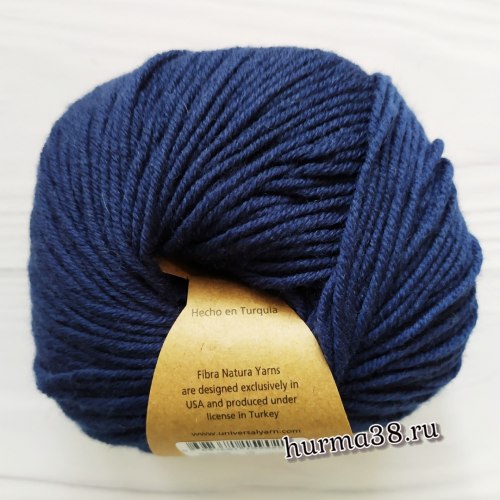 Пряжа Фибра Натура Дона (Fibra Natura Dona) 106-25 тёмно-синий