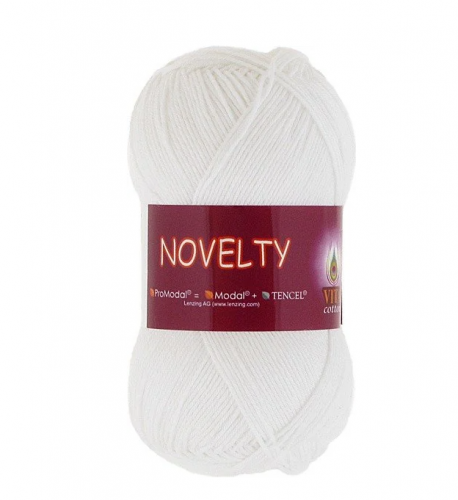 Пряжа Вита Коттон Новелти (VITA COTTON Novelty) цвет 1201 белый