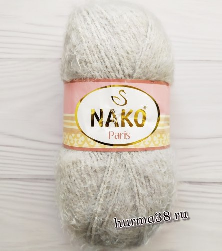 Пряжа Нако Париж (Nako Paris) 10914 светло-серый