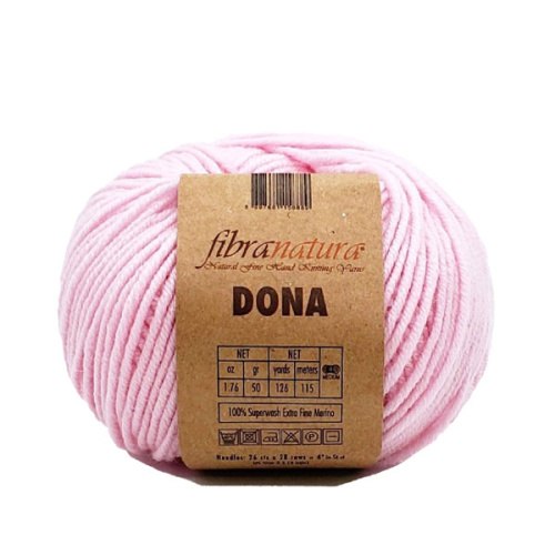 Пряжа Фибра Натура Дона (Fibra Natura Dona) 106-10 бледно-розовый